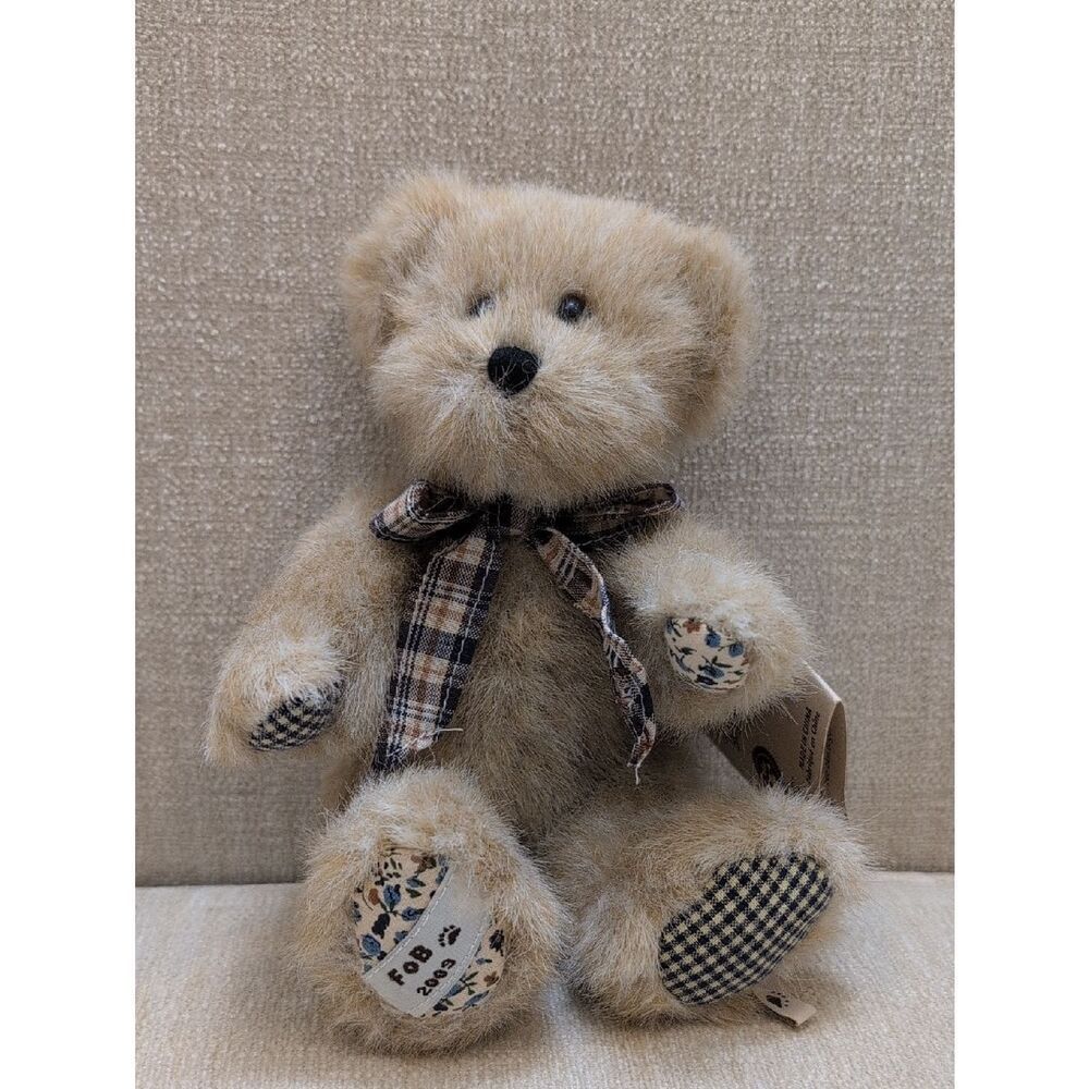 Vintage Plush Boyds Bear Jinny Mae Quiltenfriend Heirloom Series Enesco
